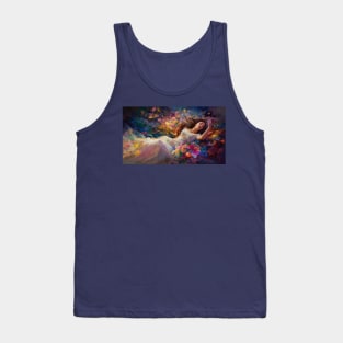 Sleeping beauty in the garden Tank Top